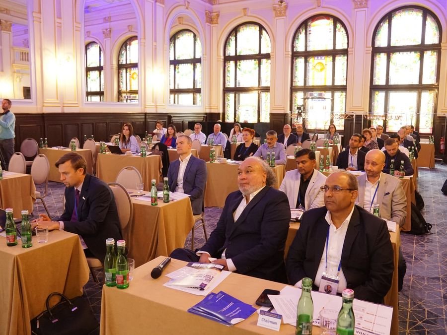 The front rows during a session at Hotel KINGS COURT, Prague, 2026 edition of the Global Future of BPO, Shared Services & GBS Conference